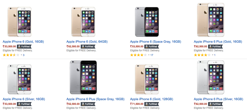 buy iPhone 6 and iPhone 6s in India